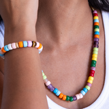 Carolina Bucci FORTE Beads Rainbow Necklace and Bracelet