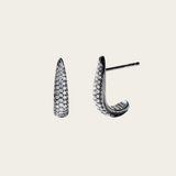 Eva Fehren Claw Studs with White Diamonds Pave