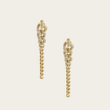 Shay Gradual Drop Link Diamond Earrings