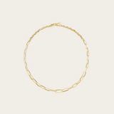 Lizzie Mandler Graduated Knife Edge Oval Link Chain