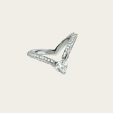 Shay Diamond Heart Chevron Pinky Ring