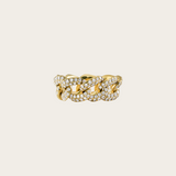Shay Pave Diamond Essential Link Ring 10MM 2.5ct 18k