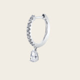 Anita Ko Diamond Huggie with Pear Diamond Drop