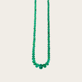 Azlee Rich Emerald Bead Necklace