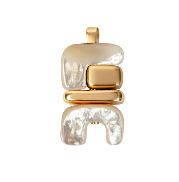 Joelle Kharrat YG MOP Water 2G-3G Totem Pendant / 2ct Mother of Pearl 18k