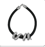 Bea Bongiasca SS Maxi Vine Black Leather Cord Necklace