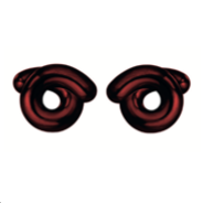 Bea Bongiasca Semitrasparent Burgundy Enamel Tarallo Earrings