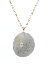 CVC Stones SARDEGNA Necklace / light grey stone