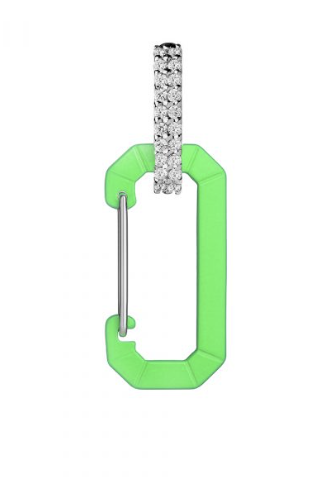 Eera Green Fluo Small Chiara Diamond Earring