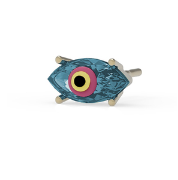 Bea Bongiasca Big Fortuneye Protection Blue Earring