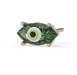 Bea Bongiasca Big Marguise Green Earring