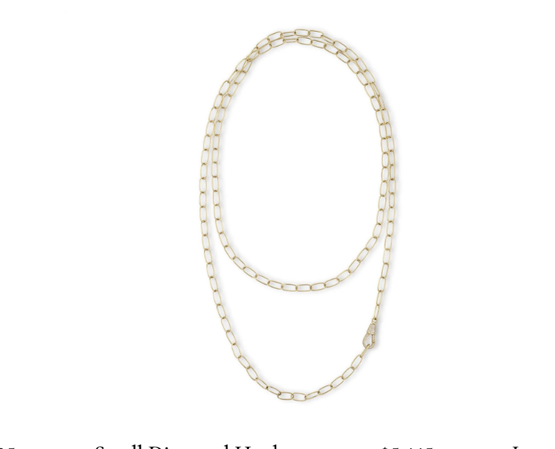Joanna Dahdah YG Small Diamond Hook Chain 0.37ct 18k / 90 cm