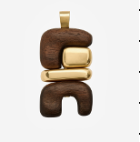 Joelle Kharrat Earth 2G-3G Totem Pendant with Ebony