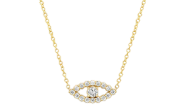 Jennifer Meyer Mini Open Evil Eye Diamond Necklace
