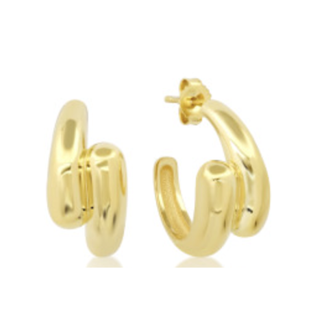 Jennifer Meyer Small Double Dome Hoops