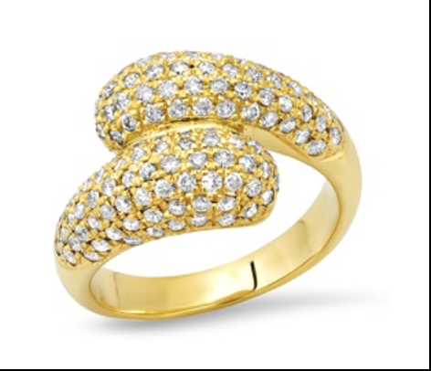 Jennifer Meyer  Diamond Double Dome Ring