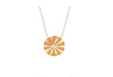Joanna Dahdah Orange Enamel Mini Mila Sun Necklace