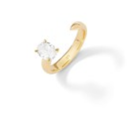 Eva Fehren Brilliant Oval Cut Diamond Delphine Ring