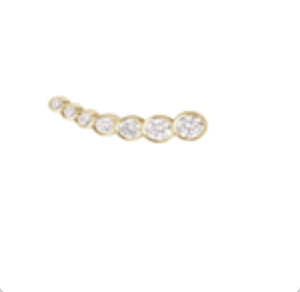 Sophie Bille Brahe  Petit Croissant de Lune Earring Single