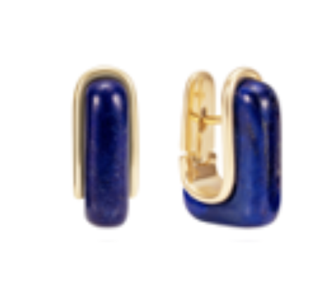 Fernando Jorge Oblong Small Lapis Lazuli Earrings