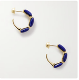 Fernando Jorge Oblong Small Lapis Lazuli Hoops