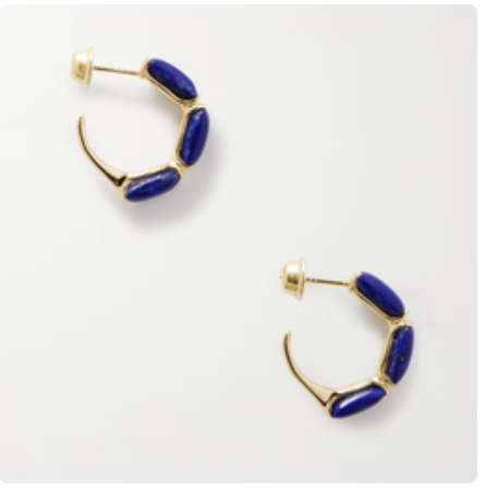 Fernando Jorge Oblong Small Lapis Lazuli Hoops