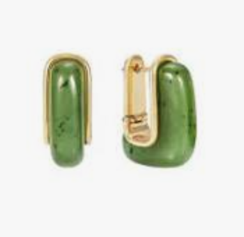 Fernando Jorge Oblong Small Nephrite Jade Earrings