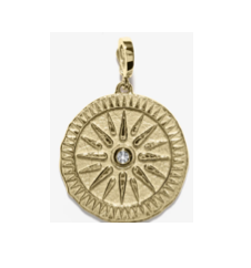 Azlee Large Sunburst Coin Charm