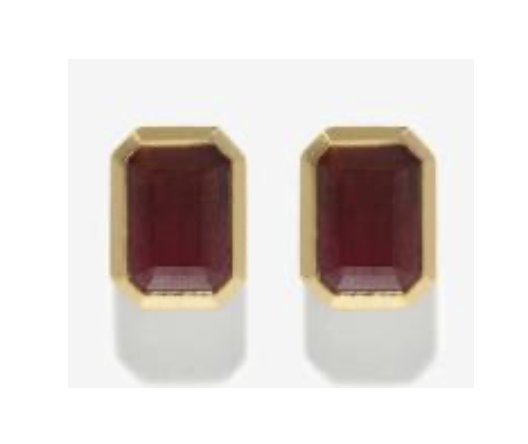 Azlee Rich Medium Ruby Studs
