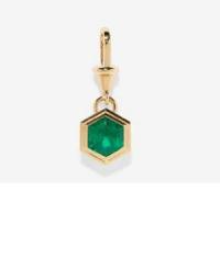 Azlee YG Le Nouveau Hexagon Emerald Charm 1.55ct 18k