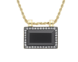 Venyx Noir Tablet 2 Necklace with Black Onyx