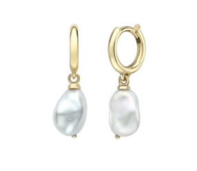 Venyx Baroque Fresh Water Pearls Mini Hoop Earrings