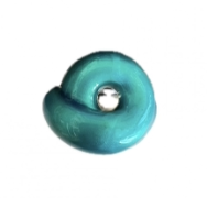 Bea Bongiasca Glossy Ocean Blue Enamel Tarallo Ring