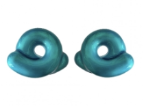 Bea Bongiasca Glossy Ocean Blue Enamel Tarallo Earrings