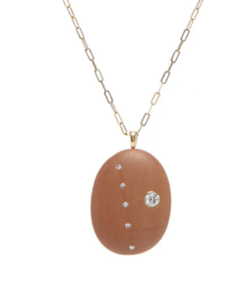 CVC Stones PESCA Necklace / orange stone