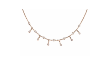 Jacquie Aiche Half Diamond Shaker Necklace