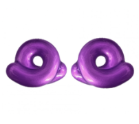 Bea Bongiasca Glossy Purple Enamel Tarallo Earrings