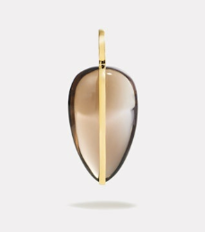 By Pariah YG Large Pebble Pendant with Smokey Quartz
