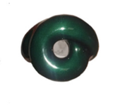 Bea Bongiasca SS Glossy Emerald Green Enamel Tarallo Ring