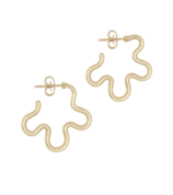 Bea Bongiasca Two Tone Asymmetrical Flower Earrings