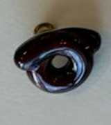 Bea Bongiasca Burgundy Enamel Tarallo Pin