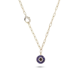 Joanna Dahdah Mini Evil Eye Diamond Fermoire Necklace