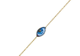 Lito Petit Bleu Blue Enameled Small Eye Bracelet