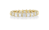 Lizzie Mandler Fluted Bar Carre Diamond Eternity Band