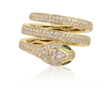 Anita Ko Pave Diamond Snake Coil Pinky Ring