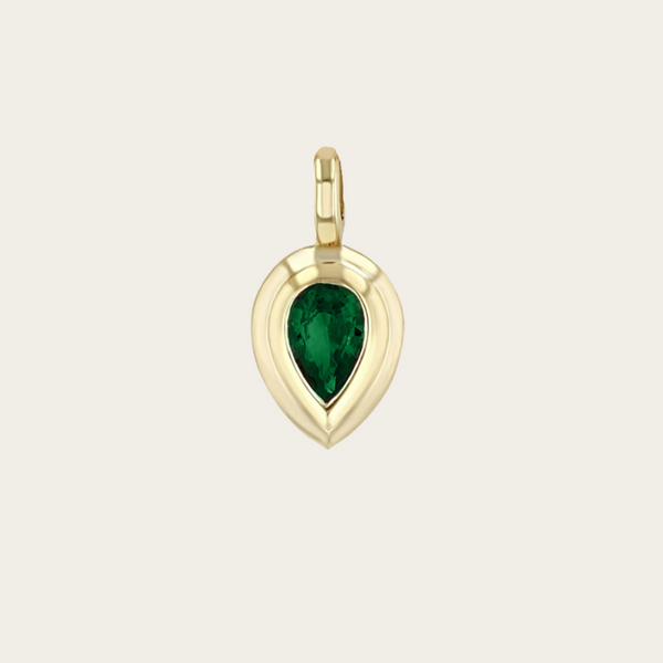 Zoe Chicco Emerald Pear Cut Charm