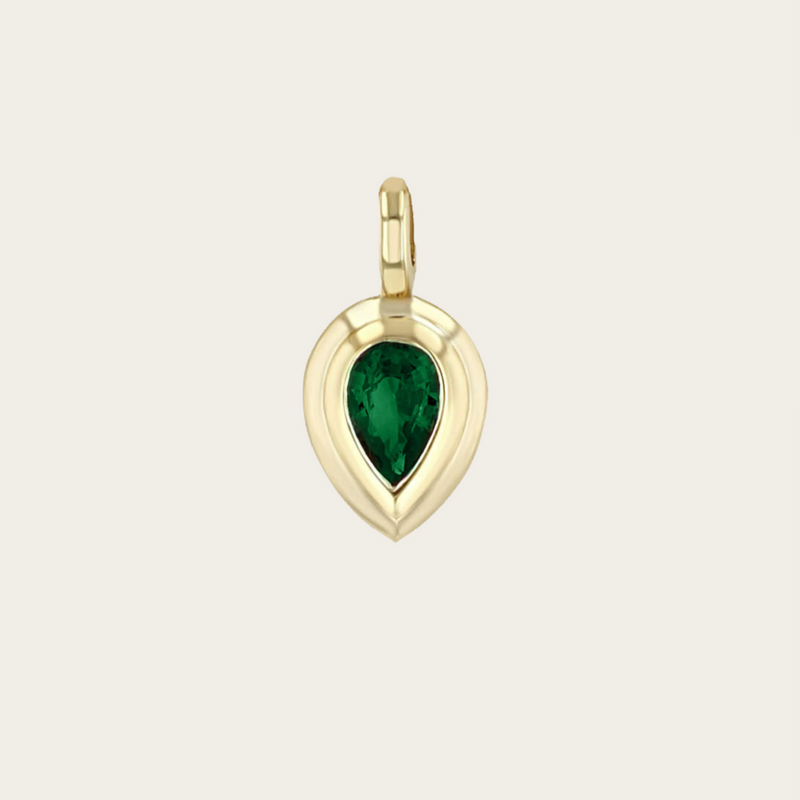 Zoe Chicco Emerald Pear Cut Charm