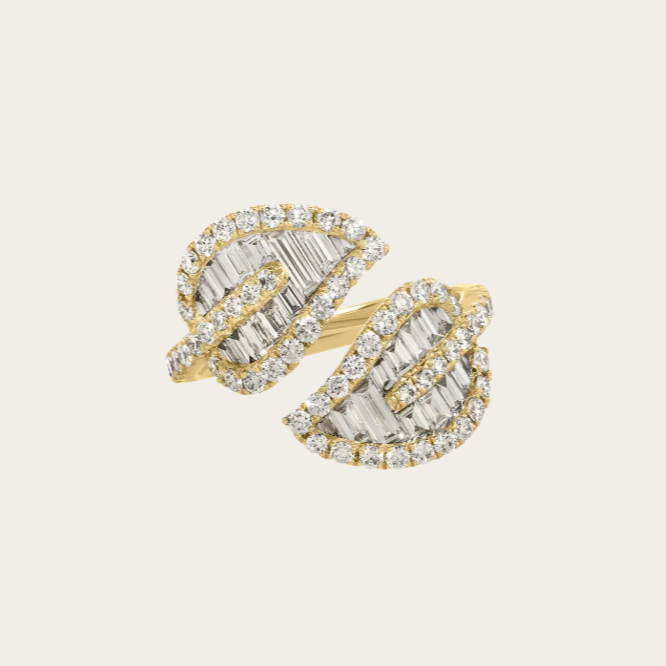 Anita Ko Small Leaf Ring