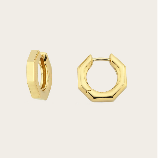 Ascher Medium Plain Bubble Hoops