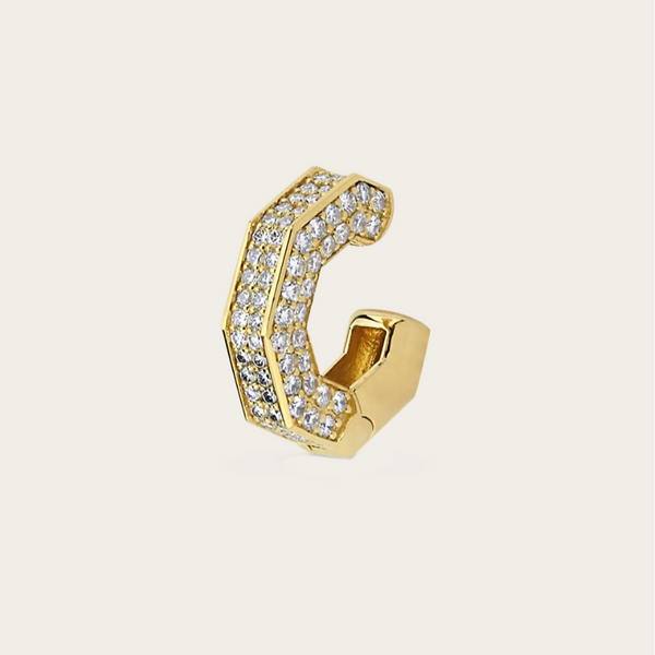 Ascher Diamond Pave Bubble Ear Cuff